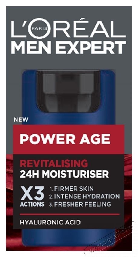 L'Oreal Paris Men Expert Power Age revitaliz&aacute;l&oacute; hidrat&aacute;l&oacute; kr&eacute;m, f&eacute;rfiaknak, hialuronsavat tartalmaz, az &ouml;reged&eacute;s jeleit mutat&oacute; sz&aacute;raz bőrre, 50 ml Sz&eacute;ps&eacute;g&aacute;pol&aacute;s / Eg&eacute;szs&eacute;g - Arc / bőr &aacute;pol&aacute;s - Kieg&eacute;sz&iacute;tő - 537075