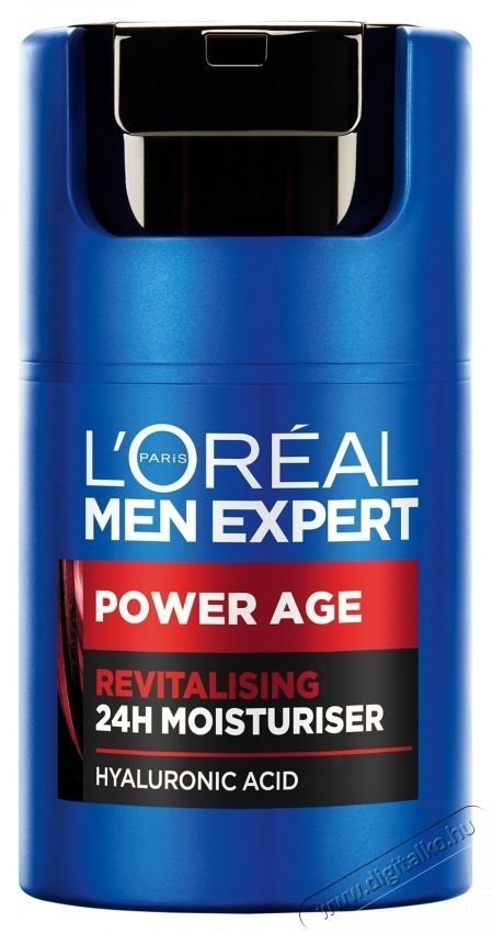 L'Oreal Paris Men Expert Power Age revitaliz&aacute;l&oacute; hidrat&aacute;l&oacute; kr&eacute;m, f&eacute;rfiaknak, hialuronsavat tartalmaz, az &ouml;reged&eacute;s jeleit mutat&oacute; sz&aacute;raz bőrre, 50 ml Sz&eacute;ps&eacute;g&aacute;pol&aacute;s / Eg&eacute;szs&eacute;g - Arc / bőr &aacute;pol&aacute;s - Kieg&eacute;sz&iacute;tő - 537075