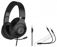 LORGAR Noah 101, fekete Audio-Video / Hifi / Multimédia - Fül és Fejhallgatók - Fejhallgató mikrofonnal / headset - 510114