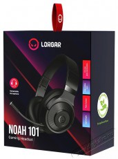 LORGAR Noah 101, fekete Audio-Video / Hifi / Multimédia - Fül és Fejhallgatók - Fejhallgató mikrofonnal / headset - 510114
