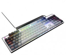 LORGAR Azar 514 RGB, fehér vezetékes mechanikus gamer billentyűzet Iroda és számítástechnika - Billentyűzet / billentyűzet szett - Vezetékes - 514928