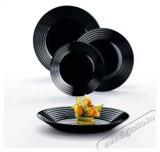 Luminarc HARENA NOIR &Eacute;tk&eacute;szlet 18 db Konyhai term&eacute;kek - &Eacute;tk&eacute;szlet - T&aacute;ny&eacute;r k&eacute;szlet - 504809
