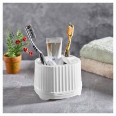 Luxplastic IRIS L-00848 Fogkefetartó, fehér, szürke vagy bézs színű Szépségápolás / Egészség - Száj / fog ápolás - Kiegészítő - 501805
