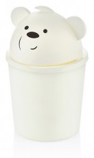 Luxplastic IRIS L-00586 Hippo szemetes 1.5 literes, elefántcsont vagy barna színű Háztartás / Otthon / Kültér - Lakásfelszerelés - Szemetes - 502385