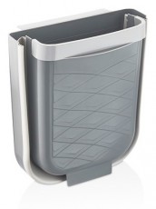 Luxplastic IRIS L-00869-2 összecsukható, ajtóra akasztható szemetes 6 liter, szürke Háztartás / Otthon / Kültér - Lakásfelszerelés - Szemetes - 502384