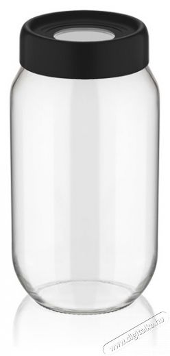 Luxplastic IRIS C-00116 Ring üveg tároló 1.000ml, fekete, elfántcsont vagy szürke színű Háztartás / Otthon / Kültér - Lakásfelszerelés - Tároló - 507228