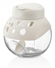 Luxplastic IRIS C-00269 Prisma billenthető &uuml;veg t&aacute;rol&oacute; kan&aacute;llal 500ml, antracit, elf&aacute;ntcsont vagy piros sz&iacute;nű H&aacute;ztart&aacute;s / Otthon / K&uuml;lt&eacute;r - Lak&aacute;sfelszerel&eacute;s - T&aacute;rol&oacute; - 507230