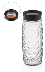 Luxplastic IRIS C-00396 Visible Crystal üveg tároló 1.600ml, fekete vagy elfántcsont színű Háztartás / Otthon / Kültér - Lakásfelszerelés - Tároló - 507223