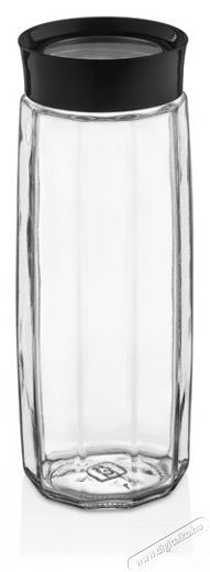 Luxplastic IRIS C-00397 Visible Polygon üveg tároló 1.600ml, fekete vagy elfántcsont színű Háztartás / Otthon / Kültér - Lakásfelszerelés - Tároló - 507224