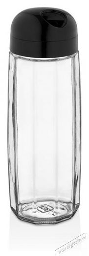 Luxplastic IRIS C-00442 Round Polygon üveg tároló 1.600ml, fekete vagy elfántcsont színű Háztartás / Otthon / Kültér - Lakásfelszerelés - Tároló - 507222