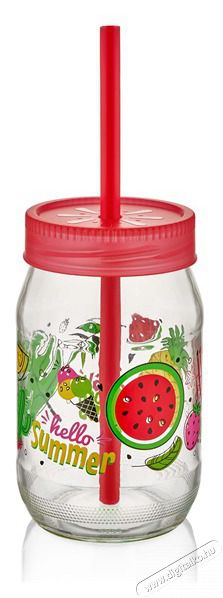 Luxplastic IRIS C-00162 Spring &uuml;vegpoh&aacute;r sz&iacute;v&oacute;sz&aacute;llal 380ml, piros, z&ouml;ld vagy s&aacute;rga sz&iacute;nű Konyhai term&eacute;kek - K&aacute;v&eacute;főző / k&aacute;v&eacute;&ouml;rlő / kieg&eacute;sz&iacute;tő - K&aacute;v&eacute;s poh&aacute;r / cs&eacute;sze - 508324