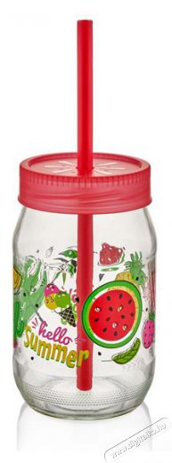 Luxplastic IRIS C-00162 Spring &uuml;vegpoh&aacute;r sz&iacute;v&oacute;sz&aacute;llal 380ml, piros, z&ouml;ld vagy s&aacute;rga sz&iacute;nű Konyhai term&eacute;kek - K&aacute;v&eacute;főző / k&aacute;v&eacute;&ouml;rlő / kieg&eacute;sz&iacute;tő - K&aacute;v&eacute;s poh&aacute;r / cs&eacute;sze - 508324