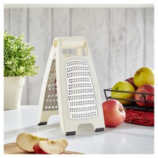 Luxplastic IRIS L-00738 Twin kétoldalú reszelő, ecru vagy fekete színű Konyhai termékek - Konyhai eszköz - Szeletelő / reszelő / kinyomó - 513887