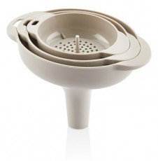 Luxplastic IRIS L-00874 Tölcsér szett 3 darabos, bézs, piros vagy fekete színű Konyhai termékek - Egyéb / Konyhai kiegészítő - 513853