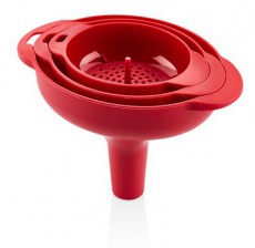 Luxplastic IRIS L-00874 Tölcsér szett 3 darabos, bézs, piros vagy fekete színű Konyhai termékek - Egyéb / Konyhai kiegészítő - 513853