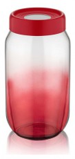 Luxplastic IRIS C-00426 Rainbow piros üveg tároló 1.000ml Konyhai termékek - Edény - Ételtároló - 514664