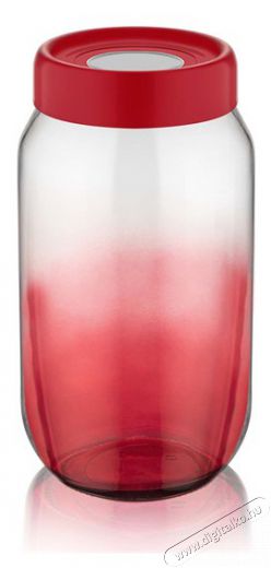 Luxplastic IRIS C-00426 Rainbow piros üveg tároló 1.000ml Konyhai termékek - Edény - Ételtároló - 514664