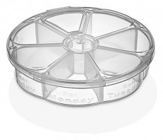 Luxplastic IRIS L-00434 Gyógyszeradagoló doboz heti kiosztással Háztartás / Otthon / Kültér - Lakásfelszerelés - Tároló - 514674