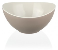 Luxplastic IRIS L-00469 dupla színű tál 2.800ml, zöld, szürke, beige Háztartás / Otthon / Kültér - Lakásfelszerelés - Tároló - 514692