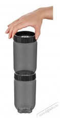 Luxplastic IRIS L-00725 Stack and Lock, egymáshoz rögzíthető tároló, 1.000ml, fekete Háztartás / Otthon / Kültér - Lakásfelszerelés - Tároló - 514695