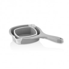 Luxplastic IRIS L-00857-2 összecsukható szilikon kiöntő 900ml, szürke Háztartás / Otthon / Kültér - Lakásfelszerelés - Tároló - 514689