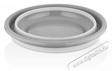 Luxplastic IRIS L-00868-2 összecsukható kád 5 liter, szürke Háztartás / Otthon / Kültér - Lakásfelszerelés - Tároló - 514690