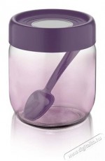 Luxplastic IRIS C-00420 Rainbow lila üveg tároló 425ml Háztartás / Otthon / Kültér - Lakásfelszerelés - Tároló - 514659