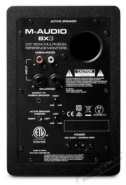 M-Audio BX3, 1 p&aacute;r Audio-Video / Hifi / Multim&eacute;dia - Hangfal - Hangfalszett - &Aacute;ll&oacute; / front hangfal - 522435