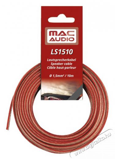 Mac Audio LS 1510 10m 1,5mm hangszóró kábel Audio-Video / Hifi / Multimédia - Hangfal - Hangfalszett - Hangszóró kábel / csatlakozó - 466902