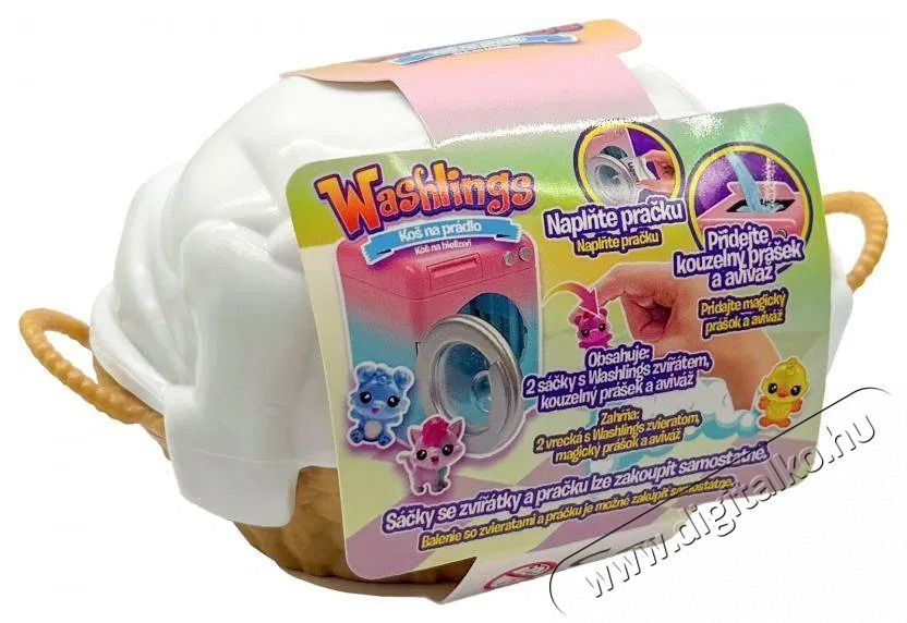 Mac Toys Washlings Szennyeskos&aacute;r &aacute;llatk&aacute;kkal H&aacute;ztart&aacute;s / Otthon / K&uuml;lt&eacute;r - J&aacute;t&eacute;k / Sport - J&aacute;t&eacute;kfigura - 531928