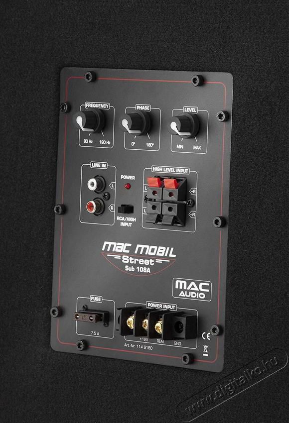 Mac Audio MOBIL STREET SUB 108A Aktív mélynyomó autóba Autóhifi / Autó felszerelés - Autórádió fejegység - Teljesítménynövelő egység - 352786