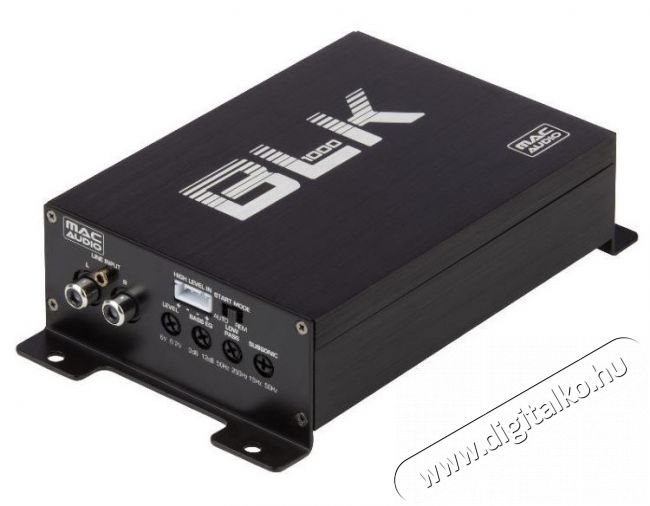 Mac Audio BLK 1000 1 csatornás autós erősítő - fekete Autóhifi / Autó felszerelés - Autórádió fejegység - Teljesítménynövelő egység - 370921