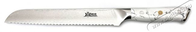 MaceMaker WHITE STONE BREAD KNIFE SanMai damaszkuszi konyhak&eacute;s Konyhai term&eacute;kek - Konyhai eszk&ouml;z - K&eacute;s / oll&oacute; - 522441