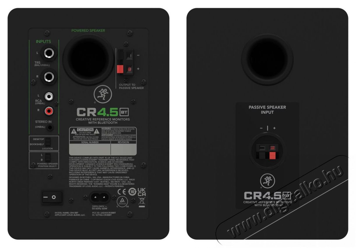 MACKIE CR4.5BT hangsz&oacute;r&oacute; Audio-Video / Hifi / Multim&eacute;dia - Hangfal - Hangfalszett - &Aacute;ll&oacute; / front hangfal - 530489