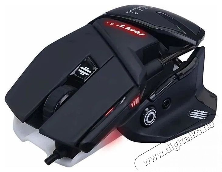 Mad Catz RAT 4+ fekete Gamer eg&eacute;r (MR03MCINBL000-0) Iroda &eacute;s sz&aacute;m&iacute;t&aacute;stechnika - Eg&eacute;r - Vezet&eacute;kes eg&eacute;r - 531667