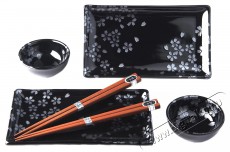 Made In Japan Sushi set Black Sakura 6 db Konyhai termékek - Étkészlet - Tányér készlet - 522476