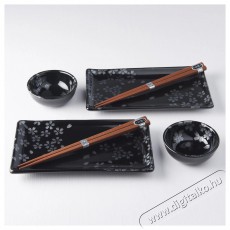 Made In Japan Sushi set Black Sakura 6 db Konyhai termékek - Étkészlet - Tányér készlet - 522476