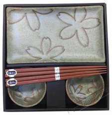 Made In Japan Sushi set virág motívummal világoszöld 6 db Konyhai termékek - Edény - Edény készlet - 522474
