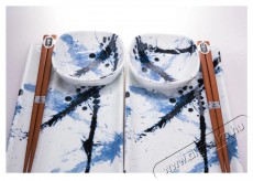 Made In Japan Sushi szett Kék és fehér 6 db Konyhai termékek - Étkészlet - Tányér készlet - 522473
