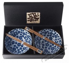 Made In Japan Blue Plum Design T&aacute;lk&eacute;szlet p&aacute;lcik&aacute;kkal, 400 ml, 2 db - Konyhai term&eacute;kek - Egy&eacute;b / Konyhai kieg&eacute;sz&iacute;tő - 527428