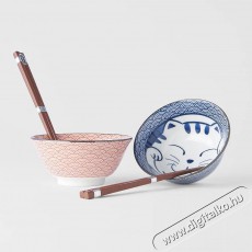 Made In Japan Maneki 15 cm-es szett, piros-kék, 2 darab Konyhai termékek - Egyéb / Konyhai kiegészítő - 527437