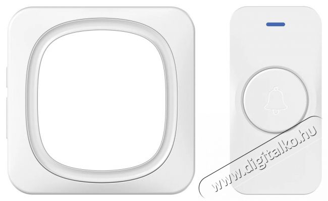 Maketop  Z-502 wireless doorbell AC, fehér Háztartás / Otthon / Kültér - Lakásfelszerelés - Csengő - 519537