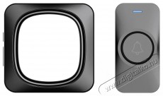 Maketop  Z-502 wireless doorbell AC, fekete Háztartás / Otthon / Kültér - Lakásfelszerelés - Csengő - 519538