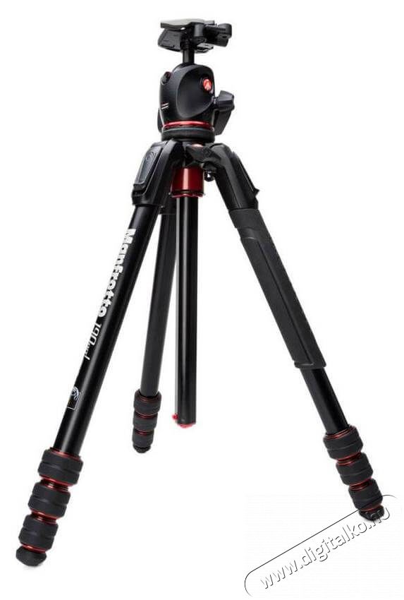 Manfrotto 190GO tripod + gömbfej - 4 szekciós alumínium MK190GOA4-BHX Újdonságok - Új termékek - 346406