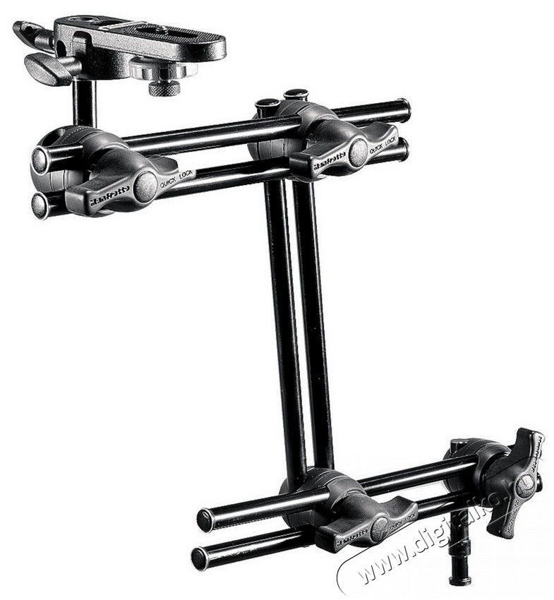 Manfrotto 396B-3 3 szekciós dupla kar kamera rögzítővel Fotó-Videó kiegészítők - Állvány - Stúdió (vaku / lámpa) állvány - 298847