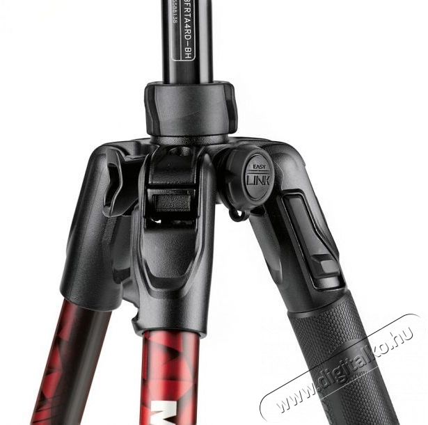 Manfrotto MKBFRTA4RD-BH Befree Red Tripod Szett - Fényképezőgép állvány gömbfejjel Újdonságok - Új termékek - 355310