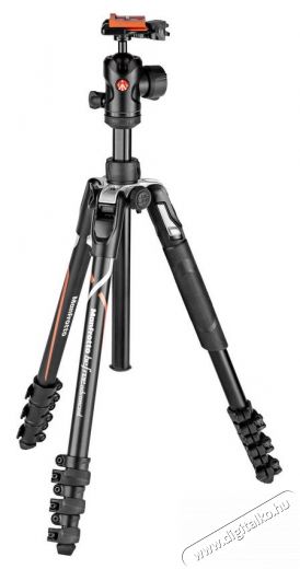 Manfrotto MKBFRTA4RD-BH Befree Red Tripod Szett - Fényképezőgép állvány gömbfejjel Újdonságok - Új termékek - 355310