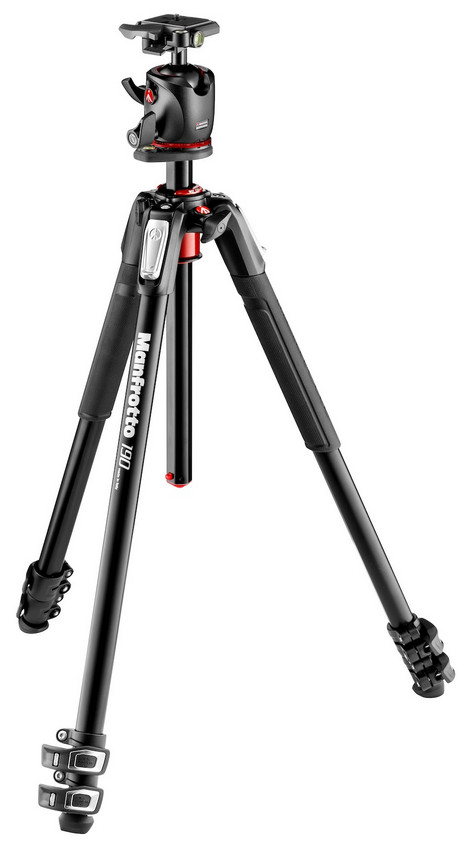 Manfrotto MK190X3-2W alumínium állvány Fluid-os fejjel Fotó-Videó kiegészítők - Állvány - Tripod állvány - 308513