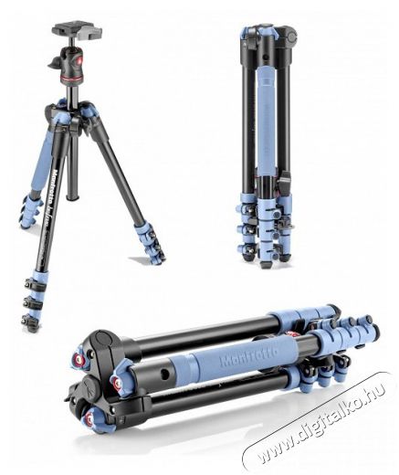Manfrotto MKBFRA4L-BH Befree kompakt utazóállvány - kék Fotó-Videó kiegészítők - Állvány - Tripod állvány - 290962