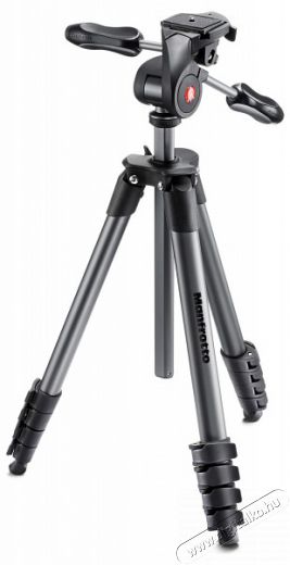 Manfrotto MKCOMPACTADVBH Compact Advanced állvány gömbfejjel Fotó-Videó kiegészítők - Állvány - Tripod állvány - 296403